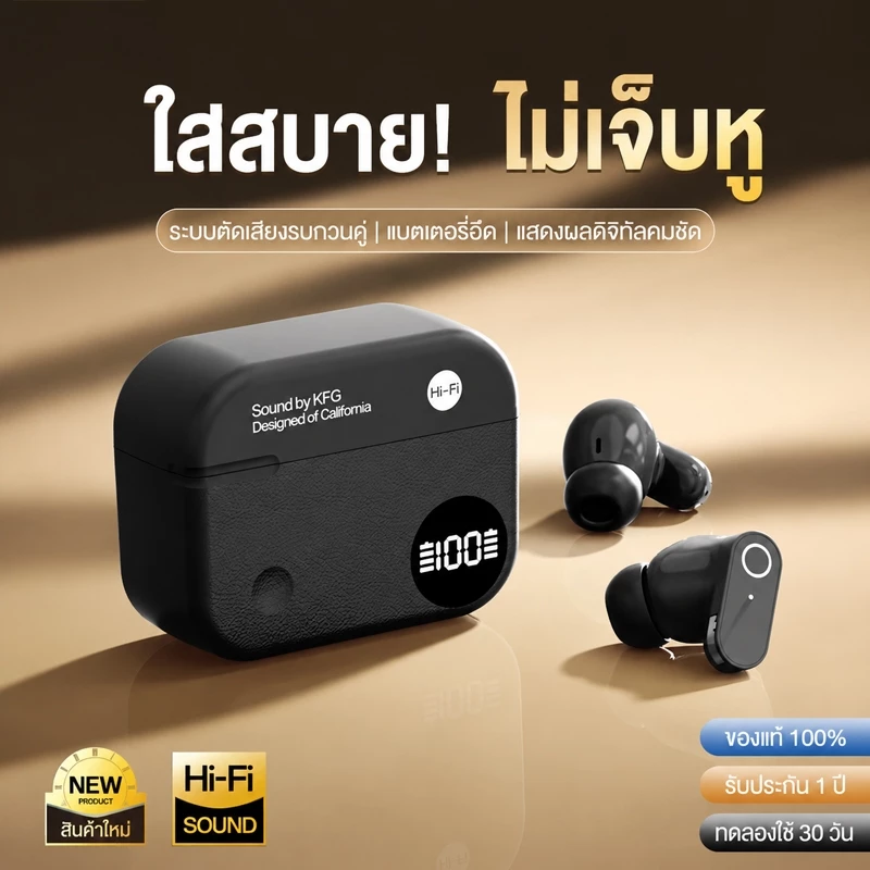 หูฟังบลูทูธ B40 2026 ไร้สาย เสียงดี ตัดเสียงรบกวน เหมาะเล่นเกม แบตยาว เหมาะออกกำลังกาย รองรับทุกอุปกรณ์