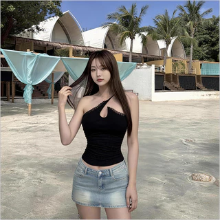 สายเดี่ยว สายรัดไหล่โปร่งใส สายเที่ยว แฟชั่น เซ็กซี่ มีขนาด S-XL
