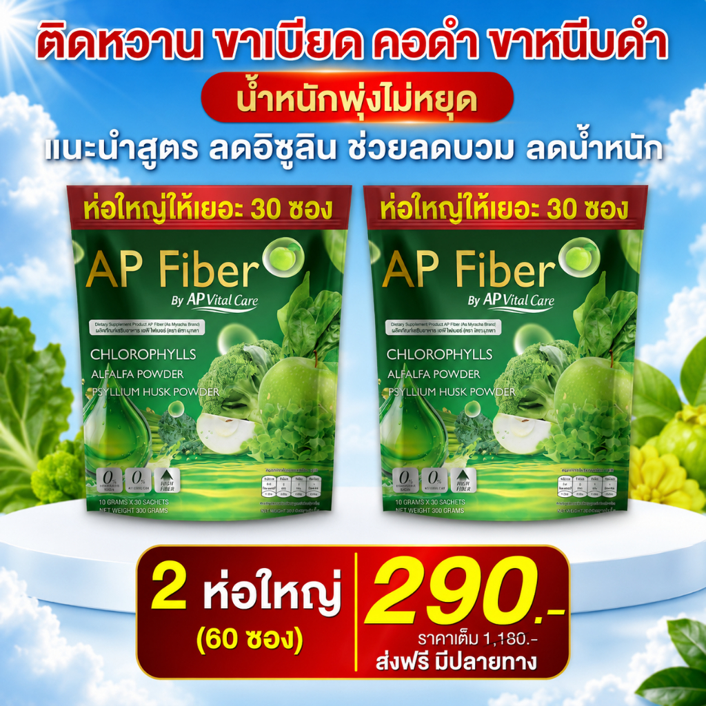 AP Fiber แอปเปิ้ล จัดส่ง พรุ้งนี้ ลดน้ำหนัก เร่งเผาไขมัน - Official Store MMC99_บริษัท ของแท้100%