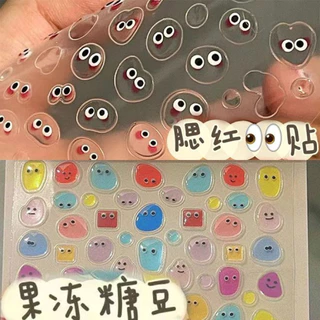 สติกเกอร์ติดหน้าเล็บลายลูกตา สติกเกอร์อเนกประสงค์ สินค้าพร้อมส่ง