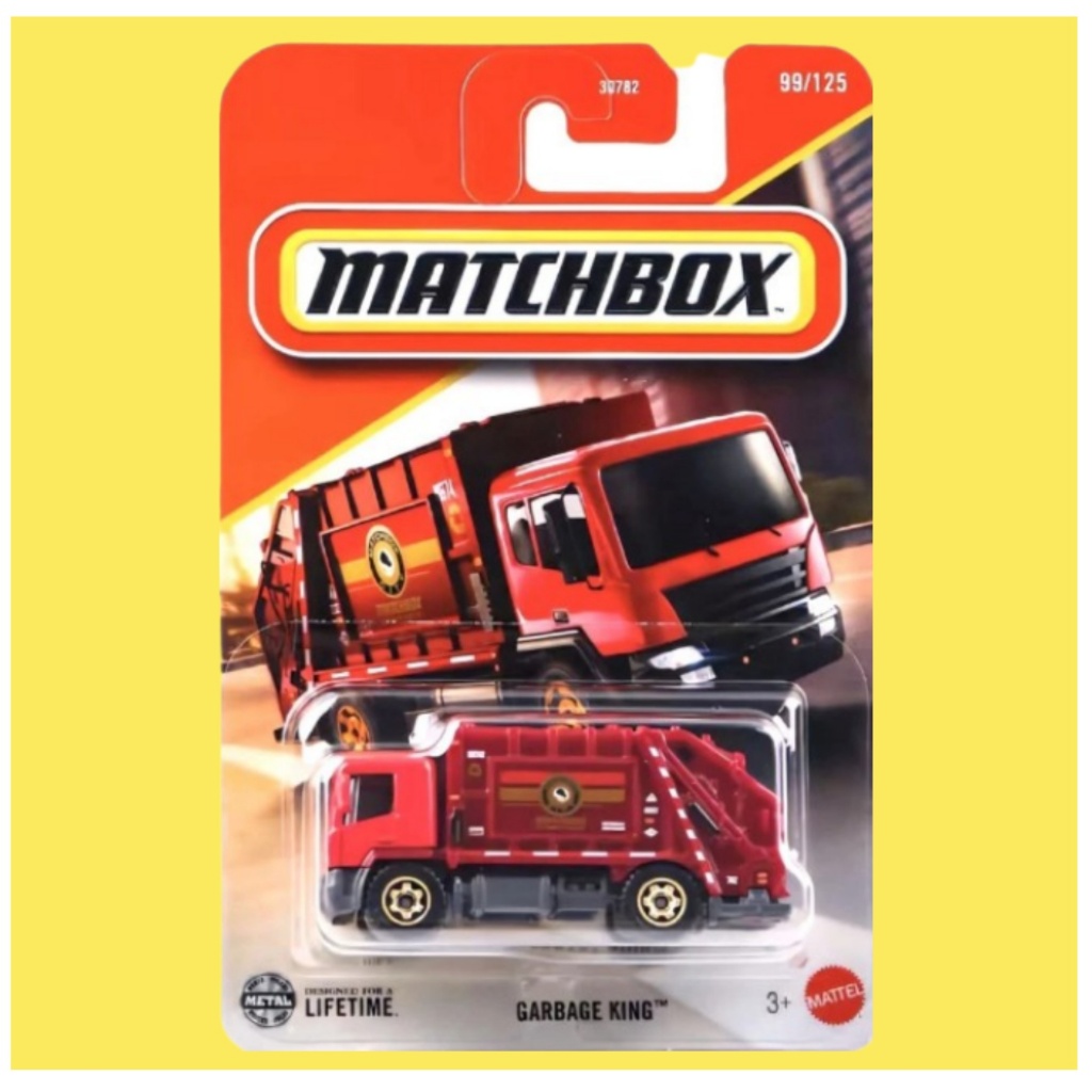 แมทช์บ็อกซ์ - โมเดลถเหล็ก GARBAGE KING ลิขสิทธิ์แท้ matchbox สเกล1/64 รถของเล่น ของสะสม MB4B1