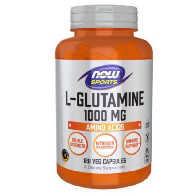 Now food L-Glutamine 1000 MG แอลกูลตามีน (120 เม็ด)