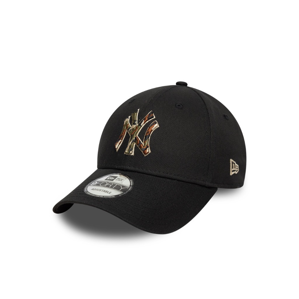หมวกแก๊ป New Era รุ่น New York Yankees Outline Camo Black 9Forty Cap