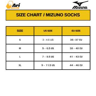 MIZUNO TRAINING SOCKS 3P - WHITE (32GX2505Z0) ถุงเท้ามิซูโน่ แพ็ค 3 สีขาว