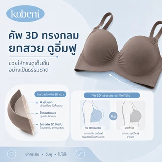 ⭐KOBENI⭐BRA บราเกาะอกเจลลี่ ไร้ขอบ ไร้โครง เกาะแน่น ไม่ปีนเต้า ไม่หลุด ฟองน้ำหนา 3 ซม ใส่สบาย เก็บทรงดี