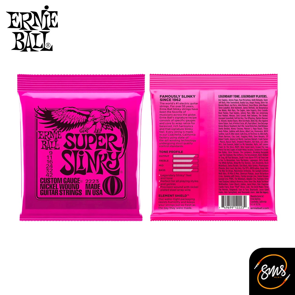 สายกีต้าร์ไฟฟ้า Ernie Ball Slinky Nickel Wound