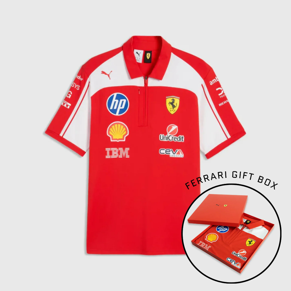 [แถมสินค้าPre ระบุ Size ในคำสั่งซื้อ หรือ แชท ห้ามกดสั่ง] เสื้อ Scuderia Ferrari F1 PUMA 2026 Team Authentic Polo