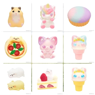 [พร้อมส่ง] สกุชชี่ แบรนด์ Ibloom (Puchi/Marmo/Unicorn/Hamster/Shortcake/MelonBread/SachertorteMini/FluffyBread)