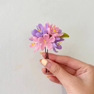 หมุดเสียบผมดอกไม้ดินปั้น สวยแบบตัวมารดา🌺