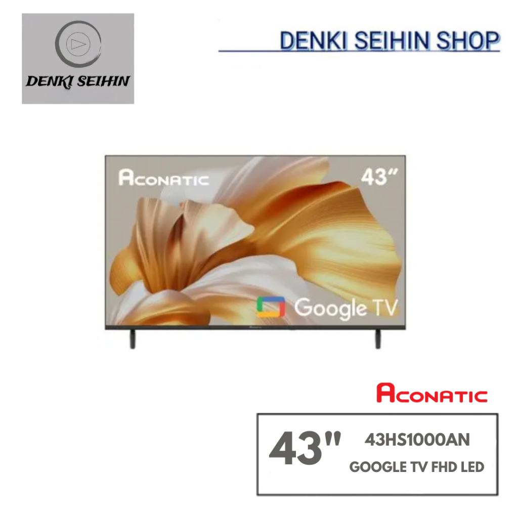 Aconatic ทีวี Google TV 43 นิ้ว FHD LED ปี 2025 รุ่น 43HS1000AN