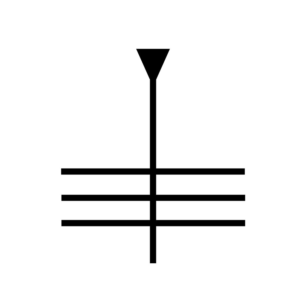 MIMIC สัญญลักษณ์ สามเหลี่ยมและเส้น การไฟฟ้า