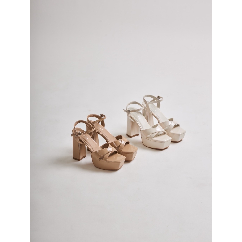 25twentyfives - รองเท้าส้นสูงสไตล์ Platform Strap Heels รุ่น DS-15 wilana สูง5นิ้ว