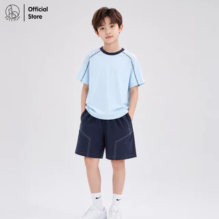 Patt Mom เสื้อกันแดดเด็ก เสื้อยืดกันแดด UPF50+กางเกงขาสั้นห้าส่วน ผ้าเ0ย็น ป้องกันแสงแดด ชุดเด็ก ใส่สบาย (S50T-BC5YWK)