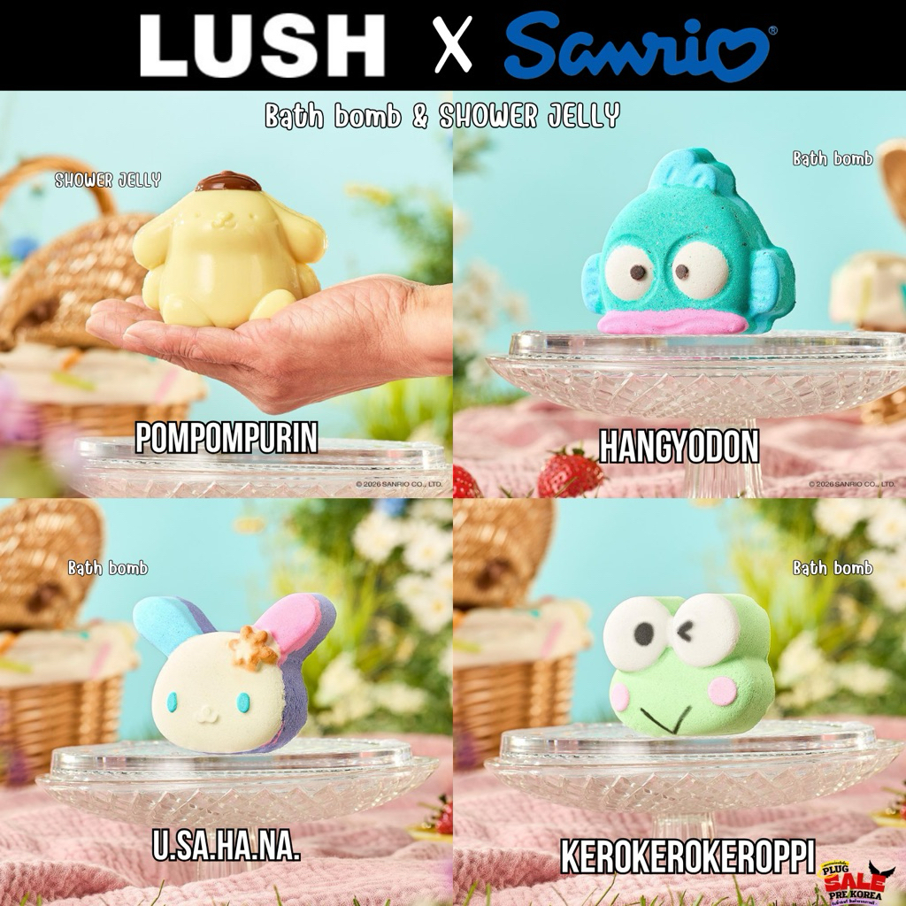 [🇰🇷Preorder สอบถามก่อนสั่งซื้อ] Lush x sanrio Bath bomb / shower jelly / soap
