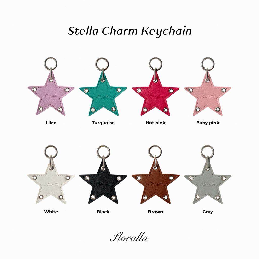 Floralla - Stella Charm Keychain⭐️ พวงกุญแจรูปดาวห้อยกระเป๋า