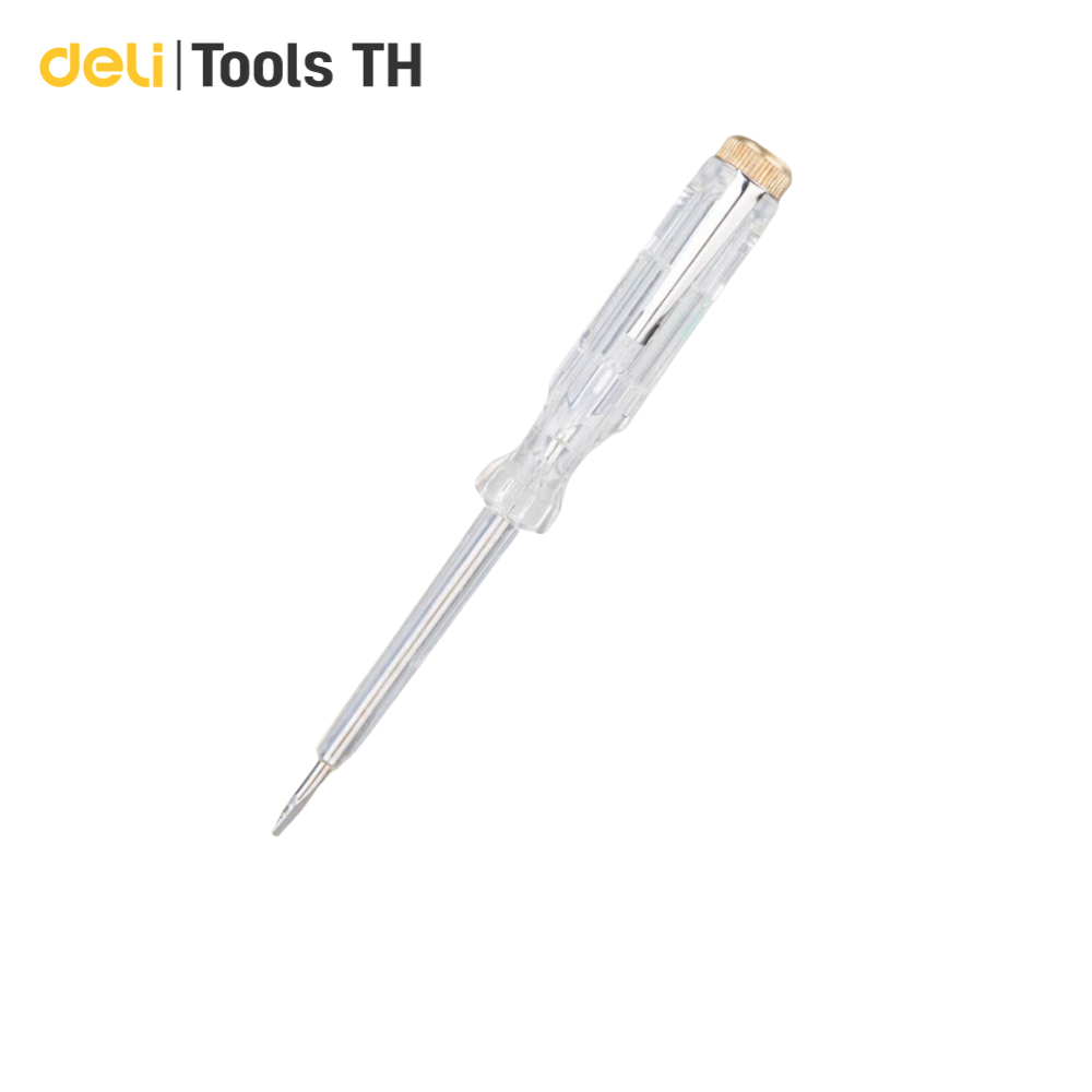 Deli ไขควงเช็คไฟ ไขควงวัดไฟ 100-250V ปากกาเช็คไฟ เช็คแม่นยำ พกพาสะดวก Voltage Tester