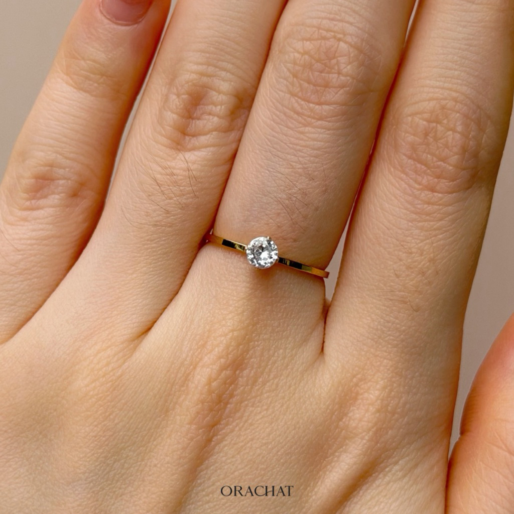 Orachat | Nina 14k ring. (แหวนตัวเรือนสแตนเลส)