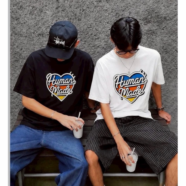 พร้อมส่ง แท้ % HUMAN MADE ♡ T-Shirt Graphic หัวใจหลุยส์