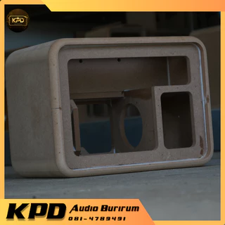 ตู้ลำโพง บลูทูธ DIY งานดิบ ตู้โค้ง กระแทกข้าง 4.5นิ้ว MDF12มม (K45102)
