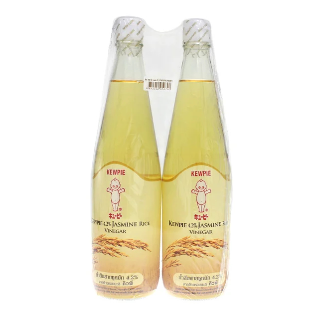 น้ำส้มสายชูหมักข้าวหอมมะลิ คิวพี 4.2% (Kewpie Jasmine Rice Vinegar) 700ml x 2 ขวด แพ็กคู่สุดคุ้ม **ห่อแยกเป็นขวดกันแตก**