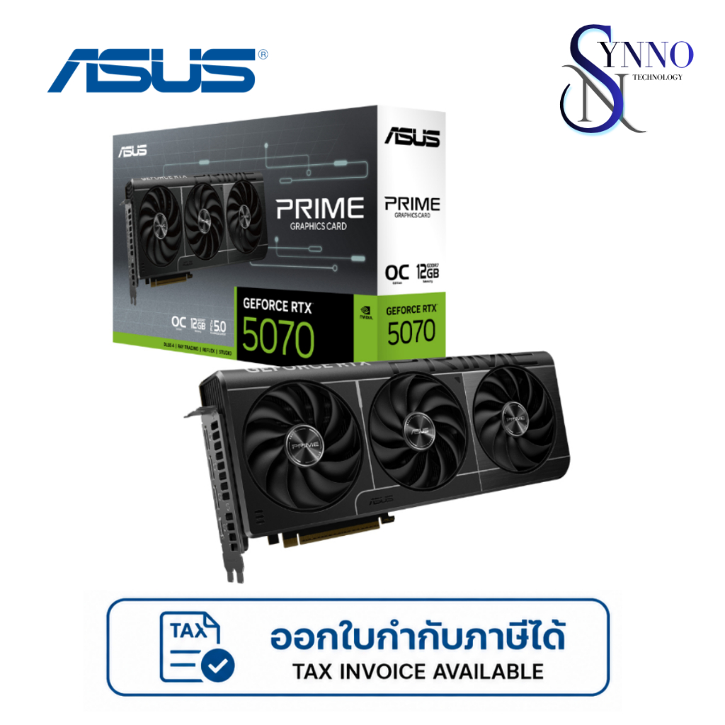 การ์ดจอ VGA  ASUS PRIME GeForce RTX™ 5070 12GB GDDR7 OC Edition