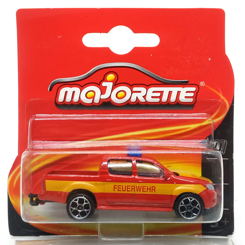 Majorette Toyota Hilux VIGO - Feuerwehr สีแดง แบบล้อ 5Y สเกล 1/57 (8 cm) Package แบบสั้น