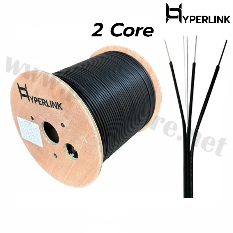 สายไฟเบอร์ออฟติก 2 CORE 1000 เมตร HYPERLINK รุ่น FO-HP2001
