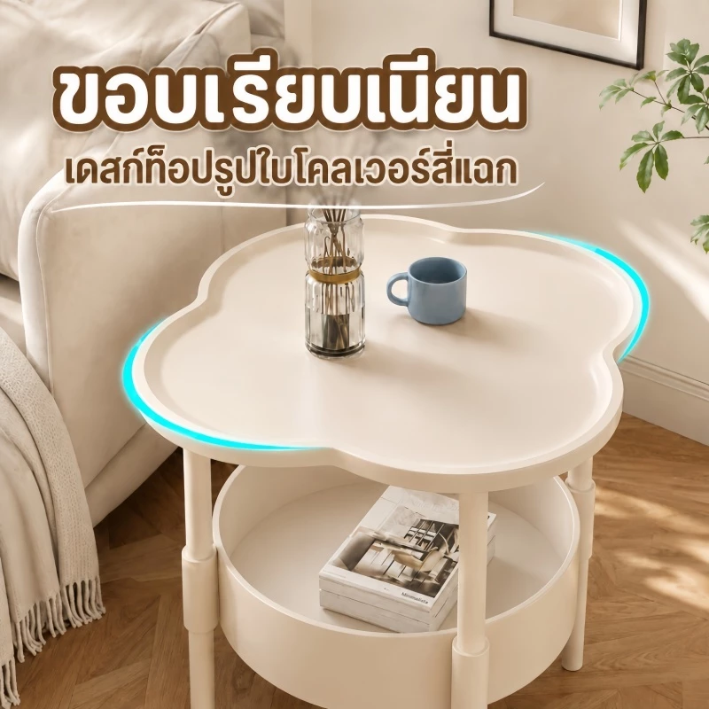 โต๊ะข้างโซฟา2ชั้น มินิมอล ชั้นวางของข้างโซฟา โต๊ะข้างเตียงขนาดเล็ก  สไตล์นอร์ดิก เคลื่อนย้ายได้ง่าย thumbnail 7