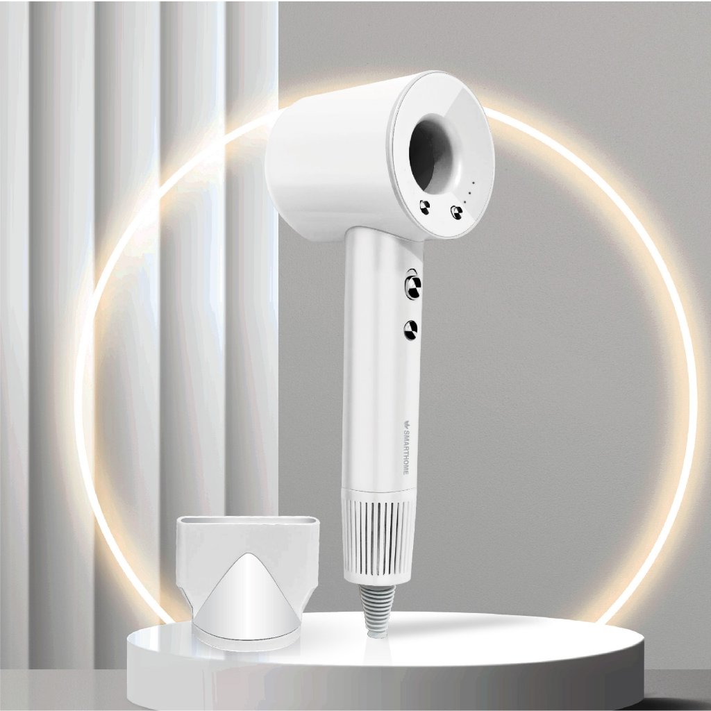 SMARTHOME Hair Dryer 1600วัตต์ ไดร์เป่าผม ไดร์เป่าผมความแรงสูง มีไอออนลบ ลดผมชี้ฟู แห้งเร็ว รุ่น SHD