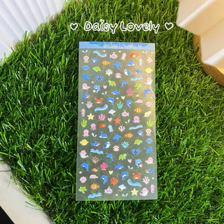 Daisy Lovely | Tiny Sticker ลอกออกไม่ทิ้งคราบ สติ๊กเกอร์จิ๋ว ไดคัท ติดกล้องไอโฟน เคส planner diary📙 Mini Sticker Emoji