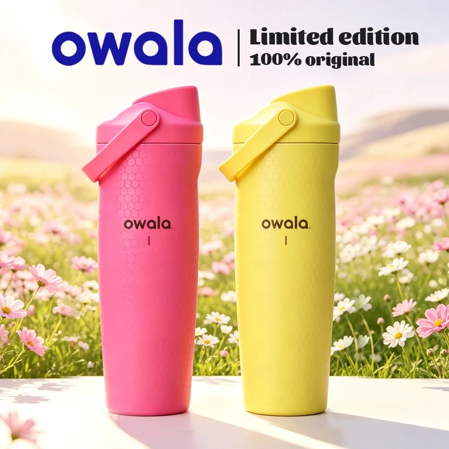 Owala Early Birdie / Is a Gimmie FreeSip Sway 30oz ขวดน้ำเก็บอุณหภูมิ สแตนเลส304 มีหูหิ้ว กันรั่ว ใช้ได้ทั้งดูดและจิบ