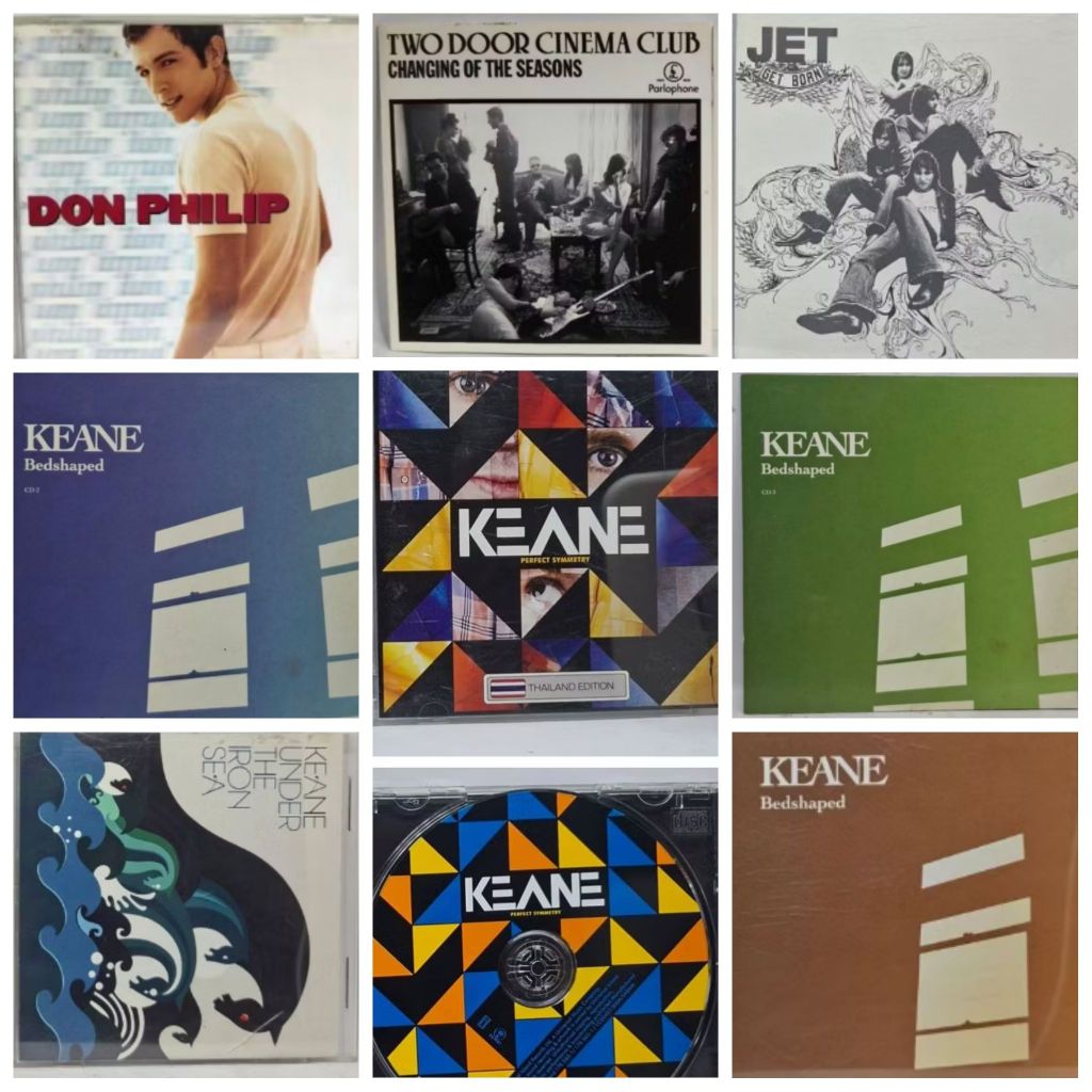 💿เทป/ซีดี/แท้/มือ2🎤KEANE Two door cinema club Owl City DON PHILIP FOOL'S GARDEN DANIEL POWTER JET⭐CD