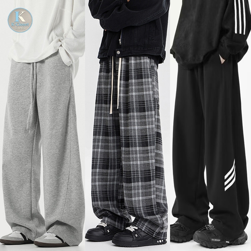 Baggy S-5XL กางเกงยีนส์ผู้ชายสไตล์เรโทร ทรงหลวม สวมใส่สบาย