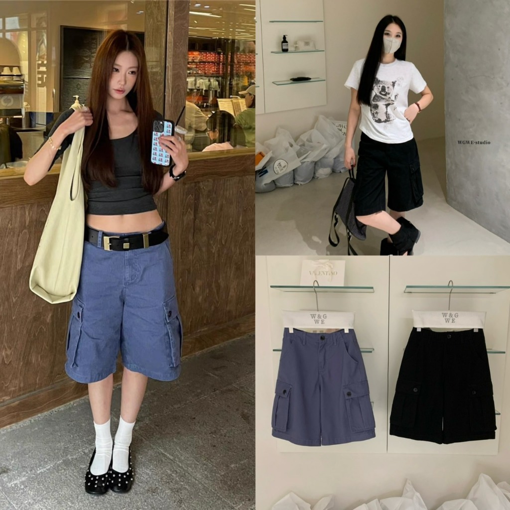 กางเกง cargo มีกระเป๋าข้าง - 10476 TAG WG.WE 🇰🇷