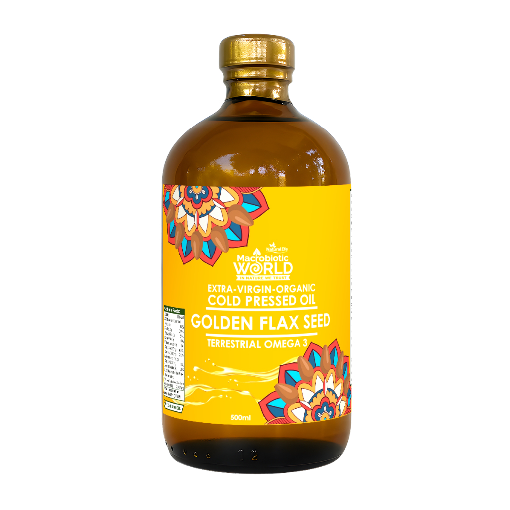 Organic/Bio Extra Virgin Cold Pressed Golden Flaxseed Oil รูปที่ 3