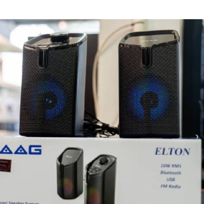 SAAG ลำโพง SAAG EM202F ELTON SPEAKER 5Wx2 BLUETOOTH/FM SP-SA-21-202FXUSB 2.0CH SPEAKER with Bluetoot