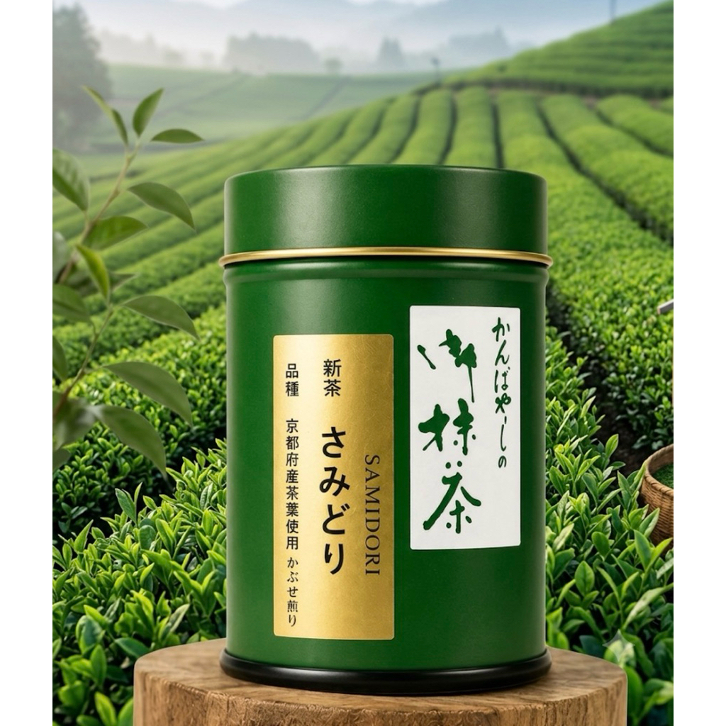 Samidori ocha kanbayashiชาเขียวมัจฉะ (新茶 さみどり)