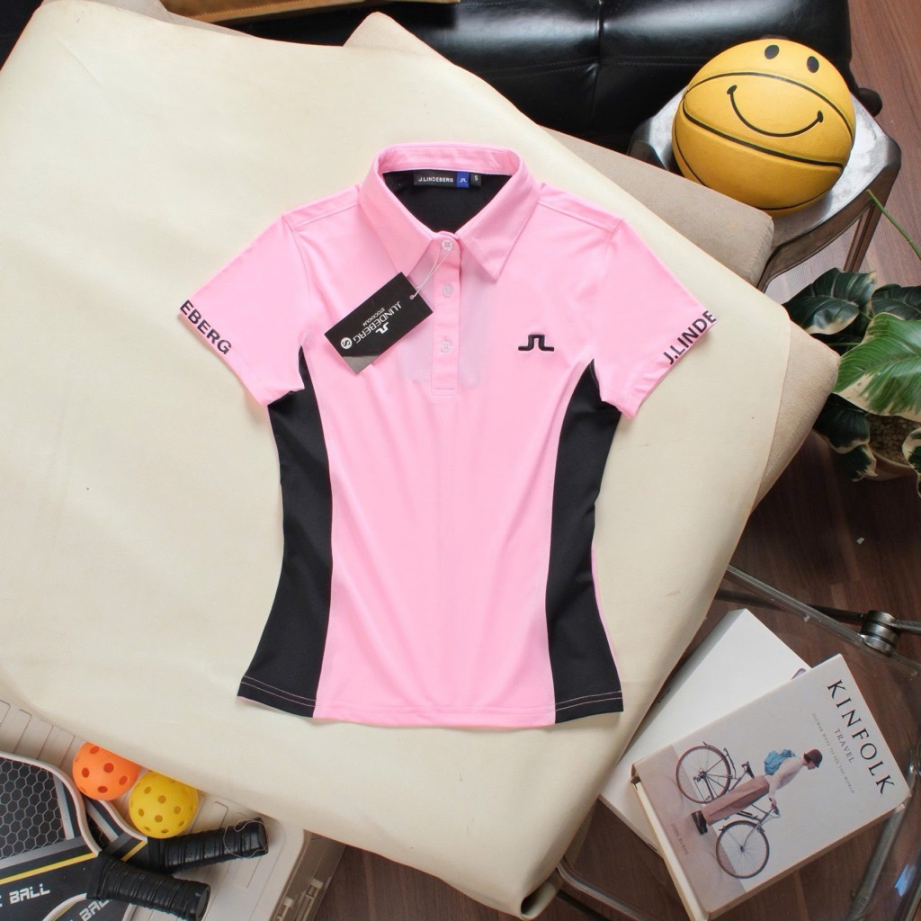 พร้อมส่ง! เสื้อตีกอล์ฟผู้หญิง เสื้อแขนสั้นเข้ารูป มีครบไซส์ผ้านิ่มใส่สบายใส่ออกกำลังกาย ระบายความร้อนได้ดี
