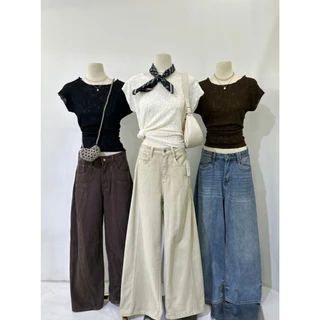 M2236 เสื้อแต่งเท็กซ์เจอร์น่ารักๆ ทรงสวยผ้ายืดหยุ่น แมทช์ง่าย ใส่สบาย