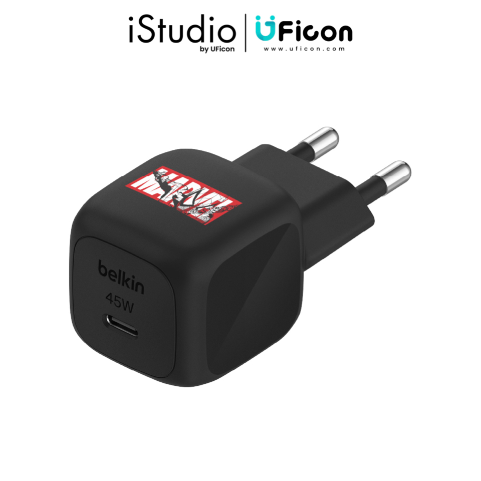 Belkin 45W USB PD WALL CHARGER W PPS,ML,BK/RD,SPIDERMAN ; iStudio by UFicon
