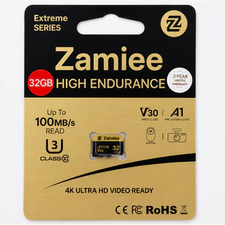 Zamiee MicroSD 32GB 64GB High Endurance สำหรับกล้องวงจรปิด กล้องหน้ารถ U3 V30 A1 อ่าน 100MB/s ทนทานพิเศษ