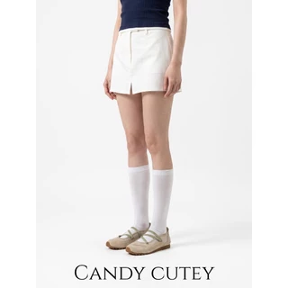 CandyCutey รองเท้าแมรี่เจนผู้หญิงสไตล์เกาหลี วินเทจคลาสสิก สายรัดไขว้บาเล่ต์ สไตล์สปอร์ตและลำลองเหมาะใช้ประจำวัน