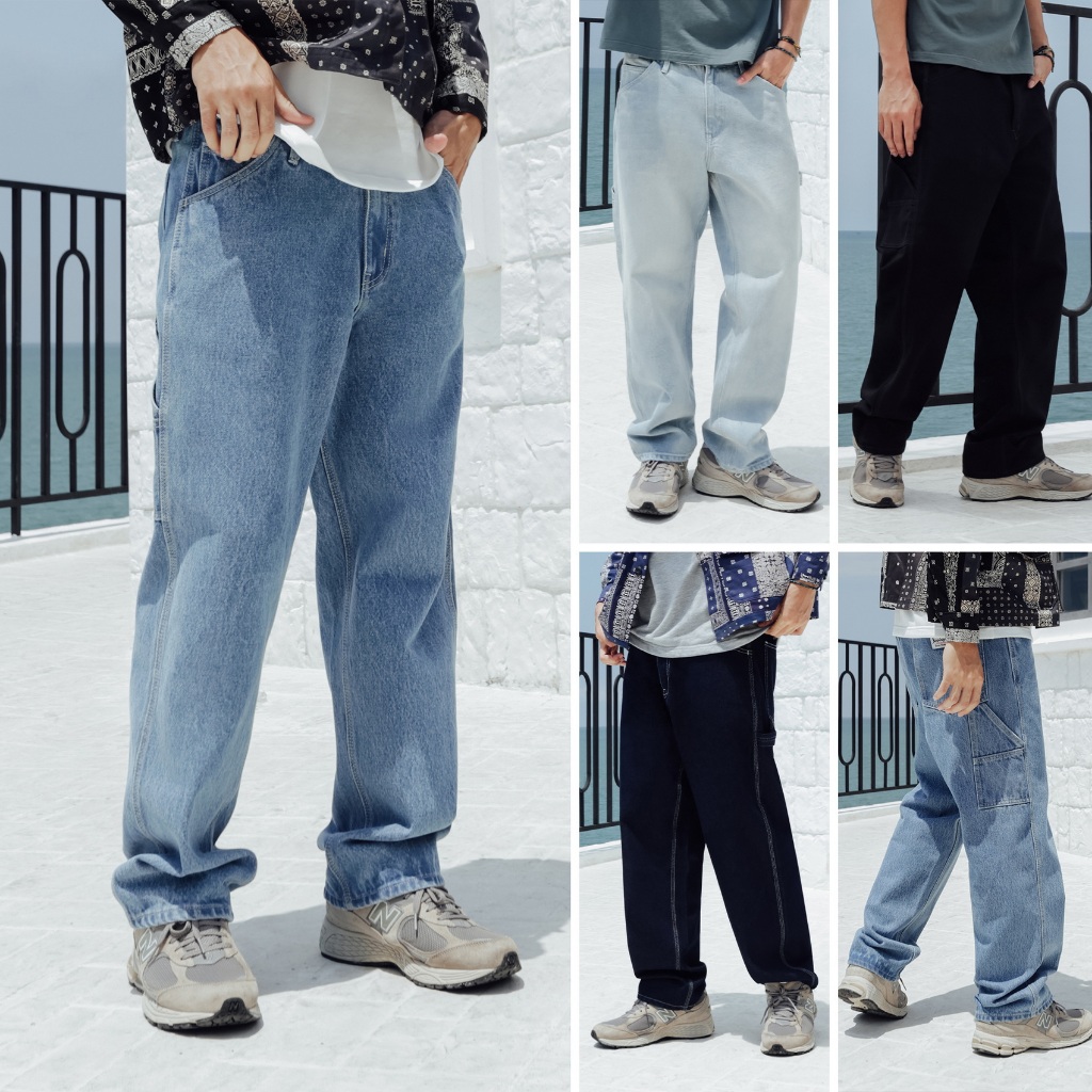 Simple&Raw - กางเกงยีนส์ SK859 Carpenter Pants 14oz.