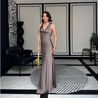colourblockmatter - Hannah Dress เดรสออกงาน เดรสไปงาน เดรสซาติน มี 4 สี