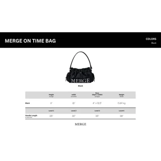 ส่งด่วน แมส🚀MERGE On Time Bag ของแท้100% ใหม่มือ1❌ยังไม่แกะกล่อง