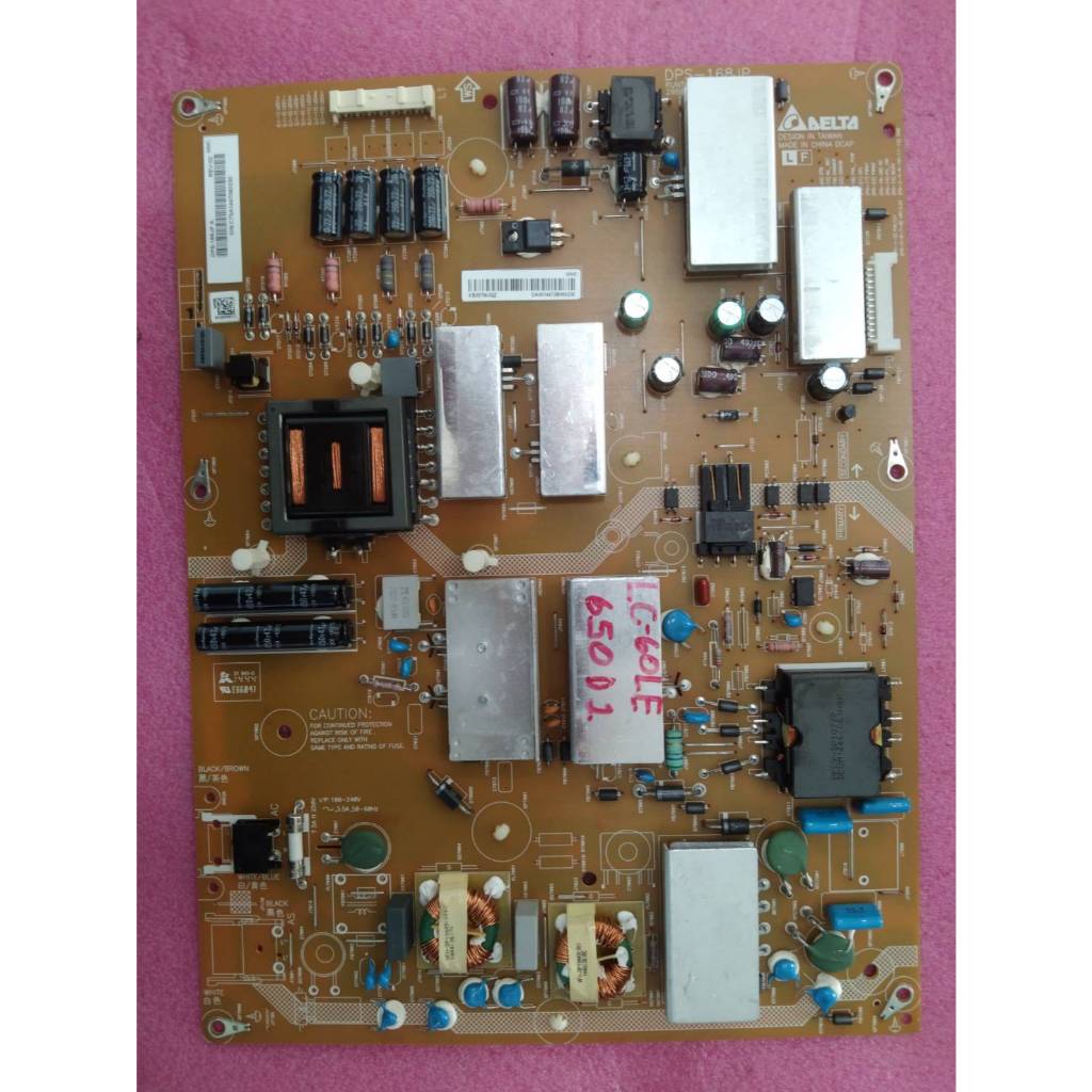 (Power Supply TV SHARP)อะไหล่แท้/มือสองพร้อมใช้งาน ใช้กับรุ่นLC-60LE631M :LC-60LE650D2 :LC-60LE640X 
