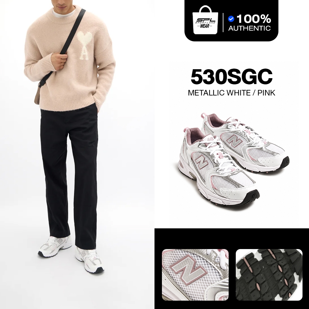New Balance นิวบาลานซ์ รองเท้าผ้าใบ รองเท้าลำลอง ND UX 530 MR530SGC Metallic white pink (4990)