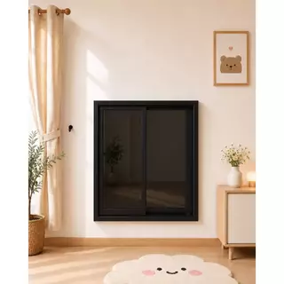 หน้าต่างบานเลื่อน อลูมิเนียม 2 ช่อง สูง 120x100cm.[ทรงสูงใหม่ล่าสุด][ล็อกซ้าย-ขวา][วงกบขอบใหญ่][ถูกสวยดีมีคุณภาพ][ส่งไว]