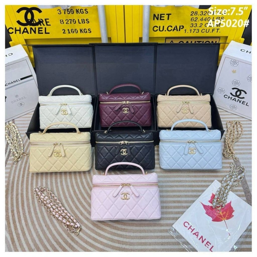 เช็คสต๊อกก่อนสั่งซื้อ กระเป๋าถือสะพายผู้หญิง 7.5 นิ้ว สายโซ่ งาน มิลเลอร์ Free Box สวยตรงปก