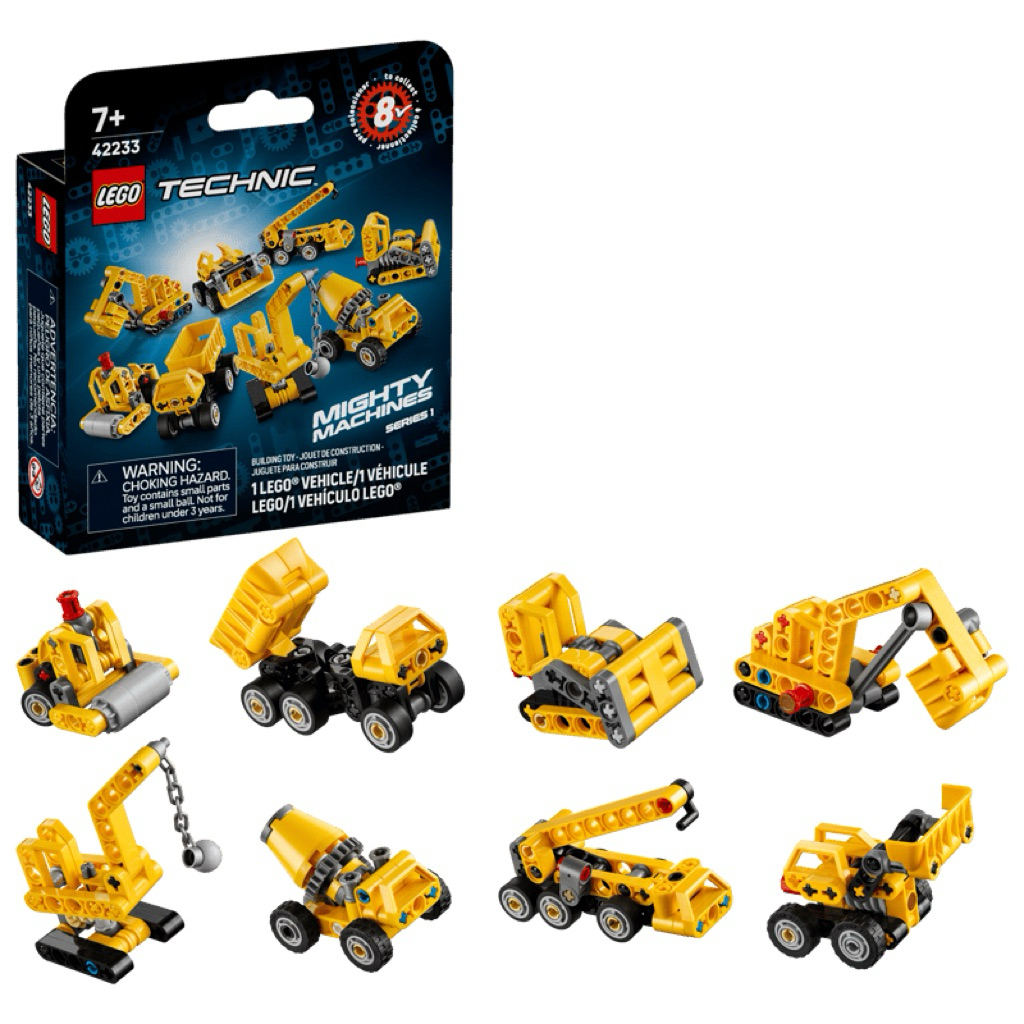 Lego 42233 Mighty Machines Series 1 (Technic) ครบชุด 8 แบบ (เปิดกล่องเช๊ค)